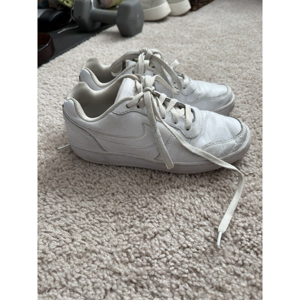 Nike Ebernon Low Leather Shoes White Women’s Size 7 Pre-Owned
